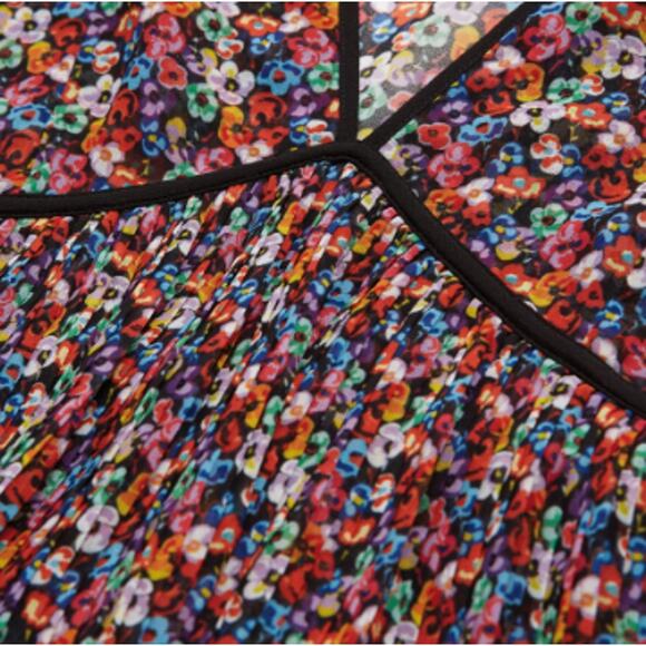 The Kooples Short Multicolor Pleated Dress 0 - Picture 8 of 10